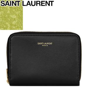 サンローラン パリ SAINT LAURENT PARIS 財布 二つ折り財布 小銭入れあり レディース メンズ レザー 本革 ブランド プレゼント  黒 ブラック