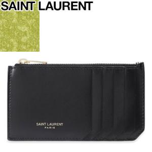 サンローラン SAINT LAURENT ミニ財布 コインケース 小銭入れ カードホルダー カードケース レディース メンズ レザー 本革 ブランド プレゼント 黒 ブラック