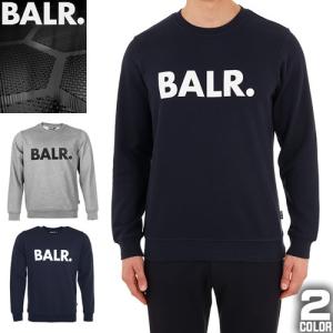 ボーラー BALR. トレーナー ブランド クルーネック スウェット メンズ 裏起毛 ロゴ プリント 厚手 おしゃれ 暖かい 冬 紺 グレー ネイビー｜maido-selection