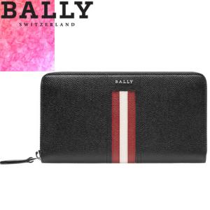 未使用に近い BALLY バリー 長財布 ラウンドファスナー Ribbon Bally（バリー） 財布 長財布 リボン ラウンドファスナー 小銭入れあり