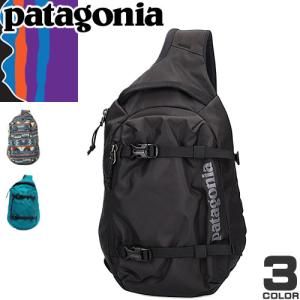 パタゴニア patagonia バッグ ボディバッグ ワンショルダーバッグ アトム スリング 8L メンズ レディース 斜めがけ 大きめ ブランド 縦型 黒 青 ブラック ブルー