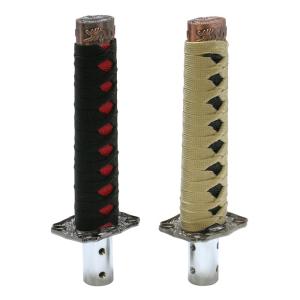 刀 シフトノブ 20cm　8mm/10mm/11mm/12mm対応 おもしろ ノブ ゲート式AT車 MT車 ブラック ベージュ 刀ノブ