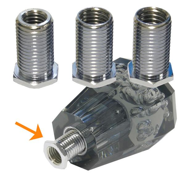 シフトノブ用口径変換ネジアダプター ノブ側12X1.25　車側8X1.25/10X1.25/10X1...