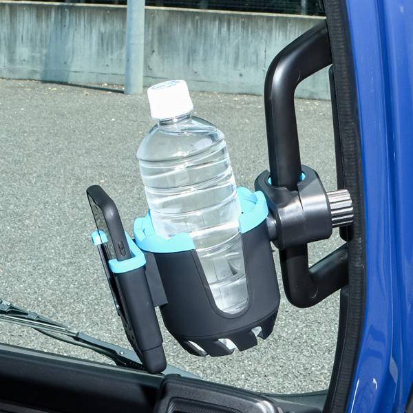 アシストグリップ固定式2WAYホルダー　ドリンク＆スマホタイプ 592095 JET INOUE(ジ...