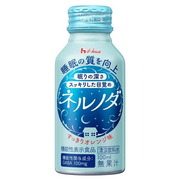 ハウス ネルノダ 100ml × 6個 機能性表示食品   栄養 GABA 睡眠  ボトル缶