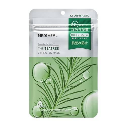 メディヒール ティーツリー3ミニッツマスク(7枚入り) 高保湿 肌荒れ防止 美肌 弾力 肌キメ
