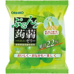 オリヒロプランデュ ぷるんと蒟蒻ゼリーパウチ マスカット ２０ｇ×６個