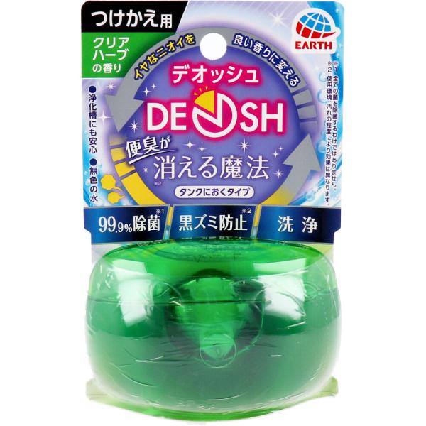 アース製薬 DEOSH タンクにおくタイプ つけかえ クリアハーブの香り トイレ用 消臭芳香洗浄剤 ...