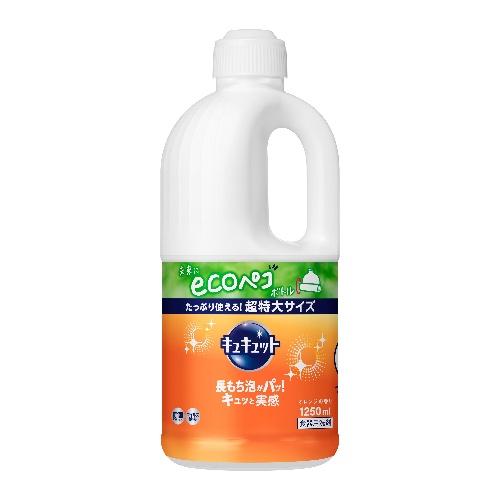 キュキュット 食器用洗剤 オレンジの香り つめかえ用 ジャンボサイズ(1250ml) 台所用品 キッ...