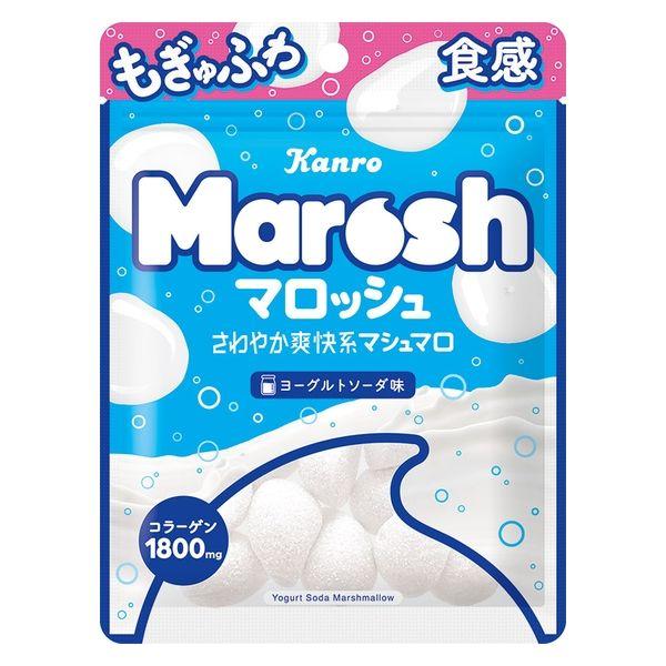 カンロ マロッシュ ヨーグルトソーダ味 50g × 6個  お菓子 マシュマロ ぐみ ヨーグルト