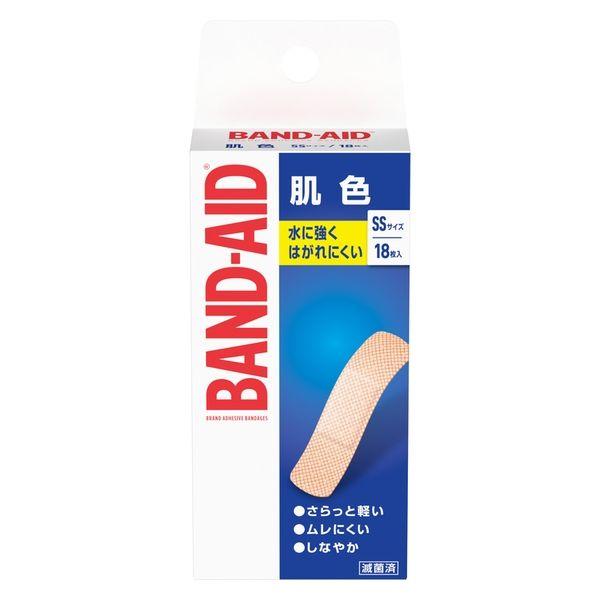 バンドエイド 肌色 SSサイズ(18枚入) 救急絆創膏   ミニサイズ 　ジュニアサイズ