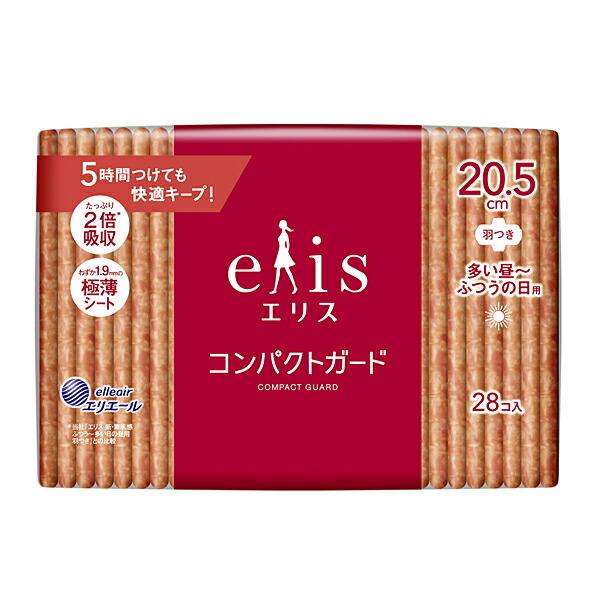 エリス コンパクトガード 多い昼 ふつうの日用 羽つき (28枚入) elis(エリス)    エリ...