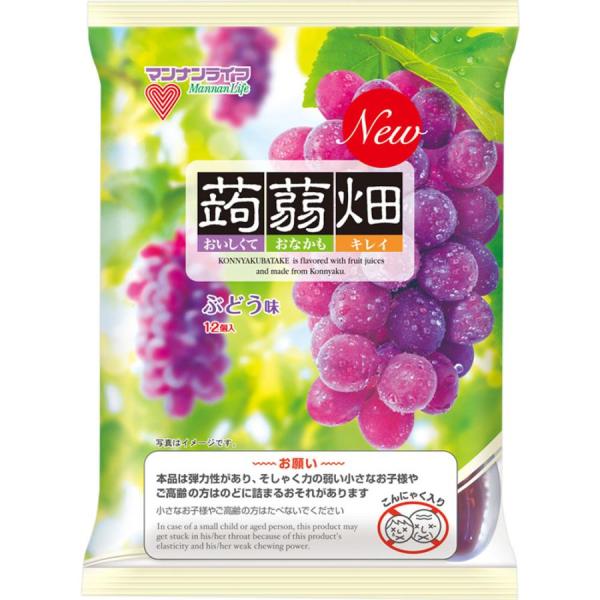 マンナンライフ/蒟蒻畑 ぶどう味 25g×12個入 × 12個 こんにゃく ぶどう