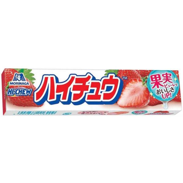 森永 ハイチュウ ストロベリー(12粒) × 12個 キャンディ 飴 キャンディ タブレット お菓子