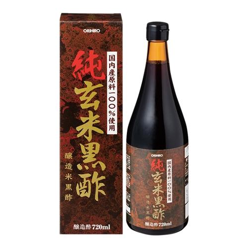 純玄米黒酢 720ml  オリヒロ サプリメント 健康維持 サプリ 生活習慣 ギフト プレゼント