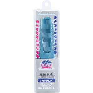 ミネラルイオン 折りたたみコーム 細め ブルー ( 1本入 )/ ベス : 爽快
