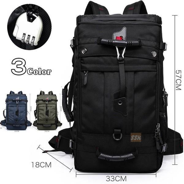 【値下げ】リュックサック バックパック 大容量 50L 登山用 ザック リュック 防水リュック 3W...