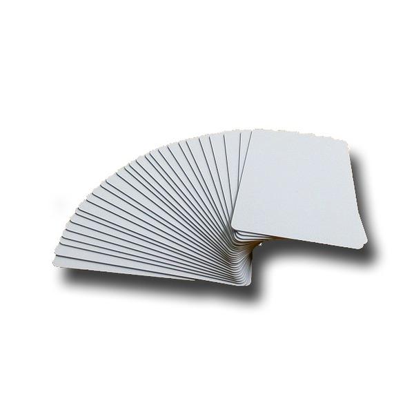 無地プラスチックカード/オフィス用品 〔100枚セット厚さ0.76 mm〕 クレジットカードサイズ ...