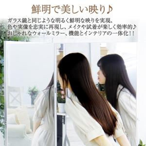 ダンス鏡 全身 折り畳み 割れない鏡 軽量 ダ...の詳細画像4