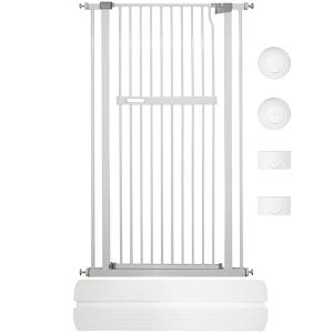 LIFAXIA ペットゲート 猫 135cm 白 ドア付き ハイタイプ