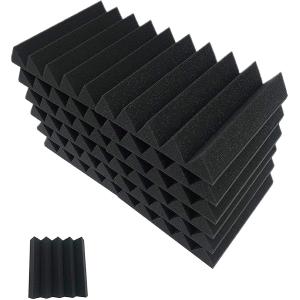 吸音材 ブラック 各色 24枚 ウレタン 壁 防音 消音 テープ スポンジ 騒音対策
