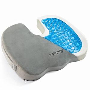 MyComfort 低反発クッション 座布団 ジェル内蔵ハイグレードモデル グレー