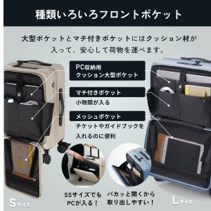 フロントオープン スーツケース 機内持ち込み ...の詳細画像5