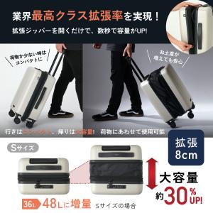 拡張機能 スーツケース 機内持ち込み キャリー...の詳細画像4