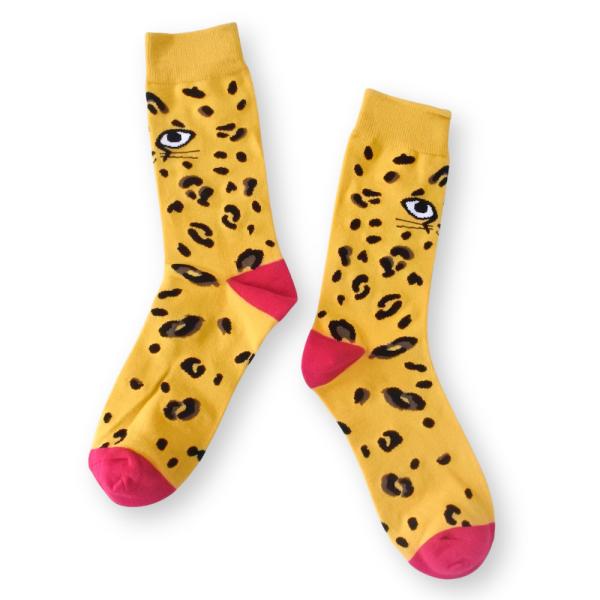 メンズ 靴下 総柄 ヒョウ柄 ソックス MENS SOCKS SOX お洒落 オシャレ 足元 アニマ...