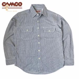 送料無料 CAMCO【カムコ】2 HICKORY L/S 長袖 ヒッコリーストライプ ワークシャツ ...