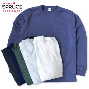 送料無料 MAYO SPRUCE【メイヨー スプルース】 PKT TEE L/S 長袖 ヘビーウェイト ポケット Tシャツ メンズ(男性用)【smtb-m】