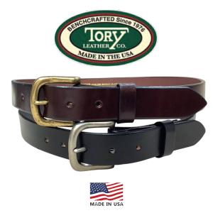 TORY イングリッシュブライドルレザー ベルト 32 アメリカ製 送料無料 TORY LEATHER【トリーレザー】STITCH BELT 幅2.5