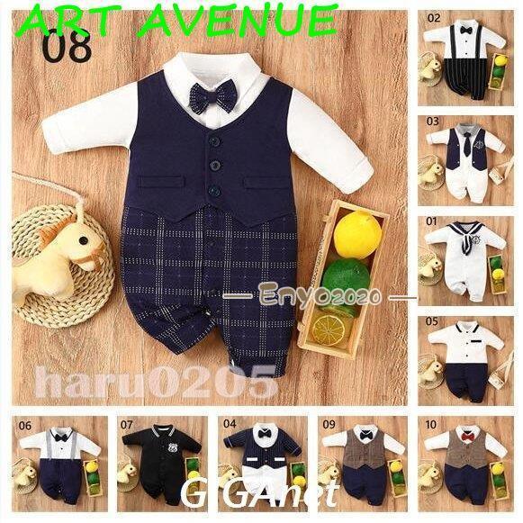 ベビー服 赤ちゃん ロンパース 男の子  紳士服 スーツ キッズ カバーオール 子供服 入園式 発表...