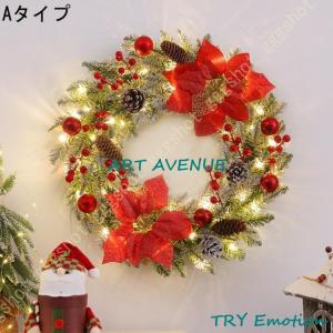 飾り付け リース 玄関 飾り クリスマスオーナ...の詳細画像1