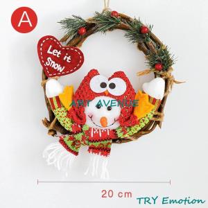 クリスマスリース 飾り 30cm 壁掛け クリ...の詳細画像1
