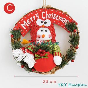 クリスマスリース 飾り 30cm 壁掛け クリ...の詳細画像3