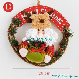 クリスマスリース 飾り 30cm 壁掛け クリ...の詳細画像4