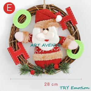 クリスマスリース 飾り 30cm 壁掛け クリ...の詳細画像5