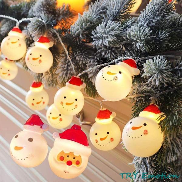 イルミネーション サンタ 雪だるま 庭 LED 電池式  防水 クリスマス イルミネーションライト ...