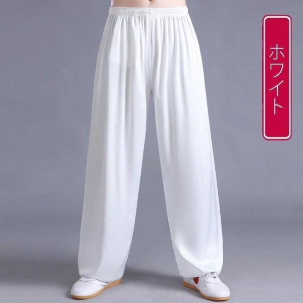 太極拳パンツ 男女兼用 長ズボン 裏ポケット 太極拳服 カンフーパンツ チャイナ風 舞台演出服 武術...