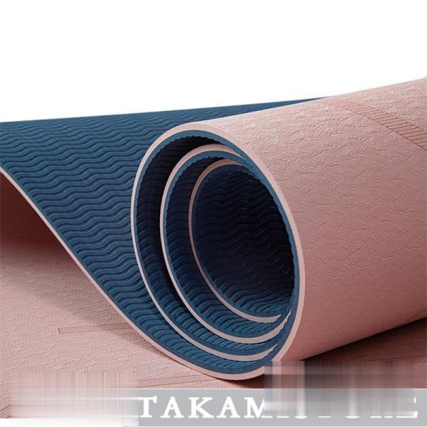 ヨガマット 6mm 抗菌仕様 ベルド付き トレーニングマット ストレッチマット エクササイズマット ...