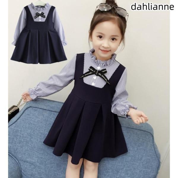 リボン ワンピース 女の子 子供 綿 おしゃれ こども服 結婚式 七五三 お宮参り 入園式 卒園式 ...