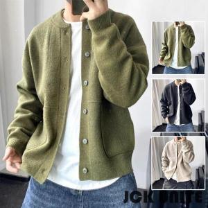 ニットメンズ フード付き カーディガン トグルボタン 編み 厚手 冬アウター 大きいサイズ ニットメンズ フード付き カーディガン トグルボタン 編み 厚手 冬