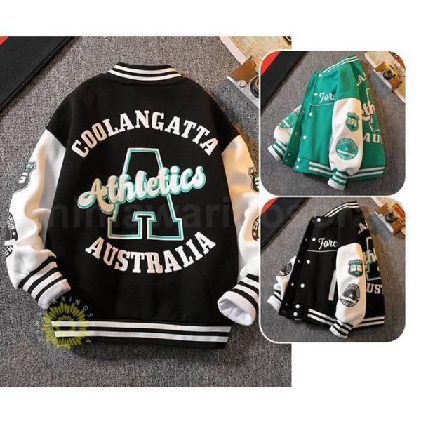 スタジャン 子供服 スカジャン キッズ 男の子 アウター ジップアップ ジャケット ブルゾンジャンパ...