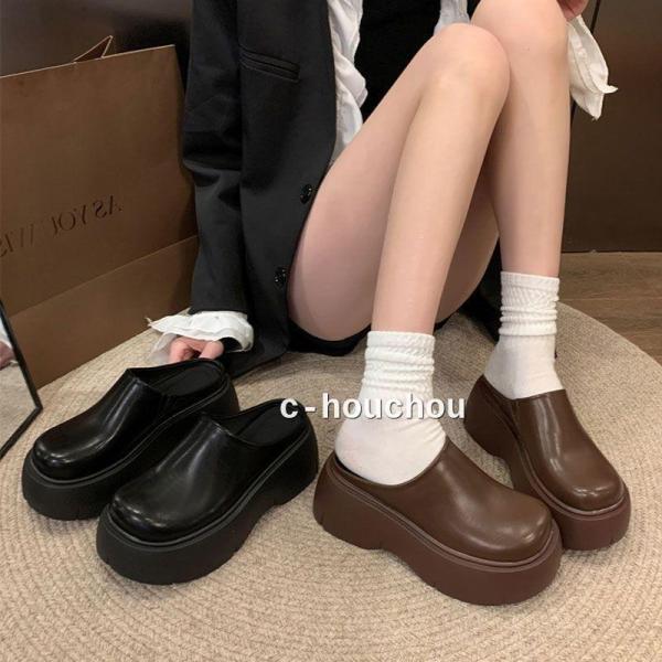 厚底スリッポン 厚底スニーカー レディース かかとなし シューズ ランニング ウォーキング トレーニ...