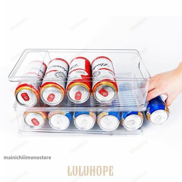 缶収納ラック 缶ストッカー 飲料収納ラック 【500ml缶専用】 10本対応 キッチン収納 冷蔵庫収...