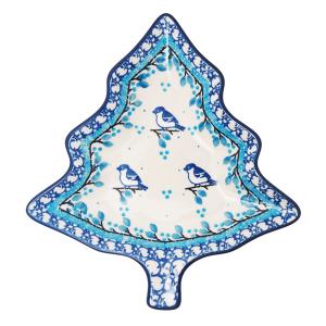 ツリープレート ポーリッシュポタリー ツェラミカ アルティスティチナ 陶器 クリスマス ツリー｜maison-fleurie