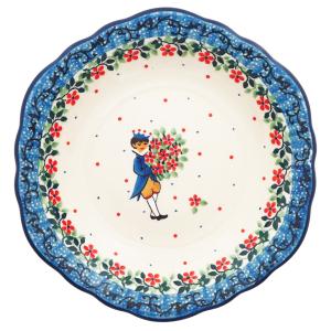 Ceramika Artystyzna 17cm フリルプレート 2653X ポーリッシュポタリー