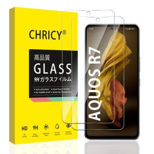 2+2AQUOS R7 SH-52C ガラスフィルム（2枚入）+ カメラフィルム（2枚入）保護フィルム 強化ガラス 液晶保護フィルム レンズ