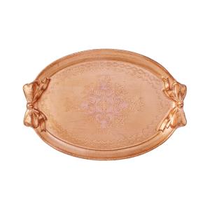 イタリア製 トレー / 軽量 木製 ゴールド 輸入雑貨 インテリア